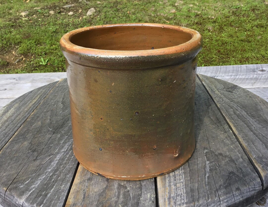 Antique Prim 1 Gal Brown Stoneware Crock 7 H Bumpy - Etsy Canada | Etsy (CAD)
