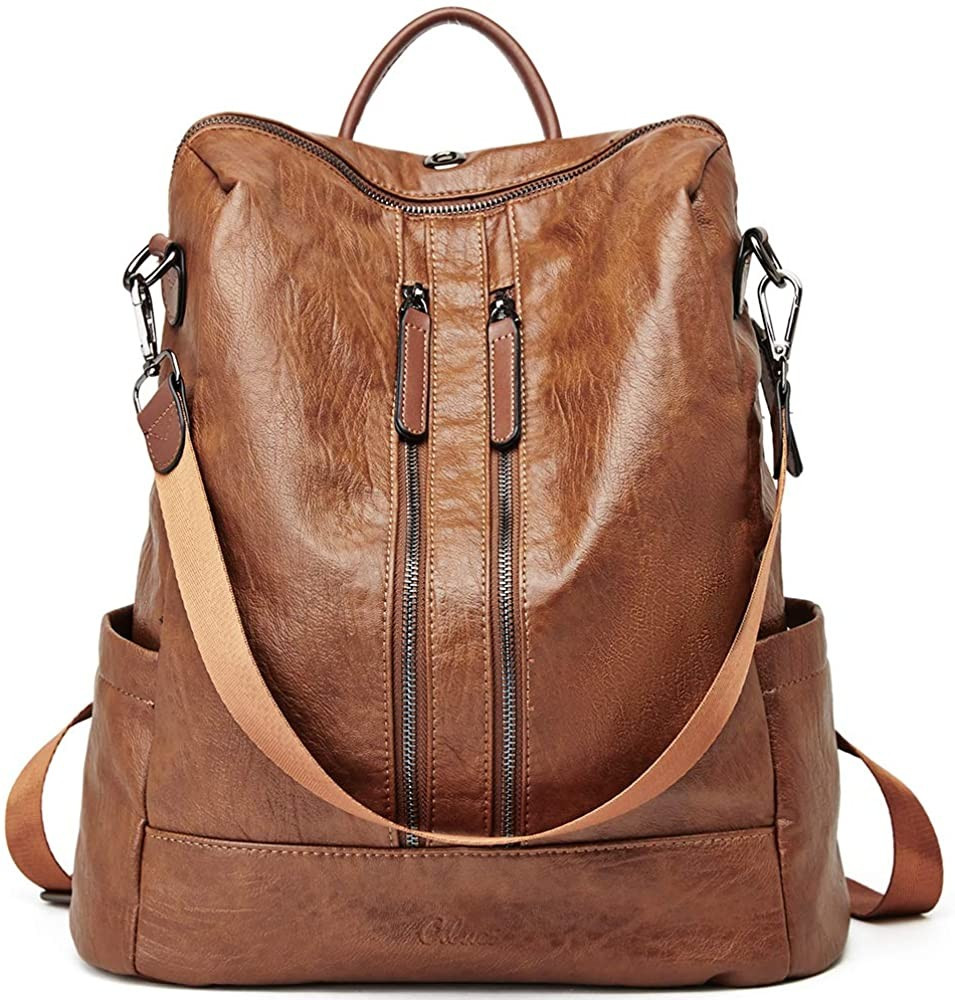 CLUCI Women Backpack Purse Leather Fashion Travel Casual Detachable Ladies Covertible Shoulder Ba... | Amazon (US)