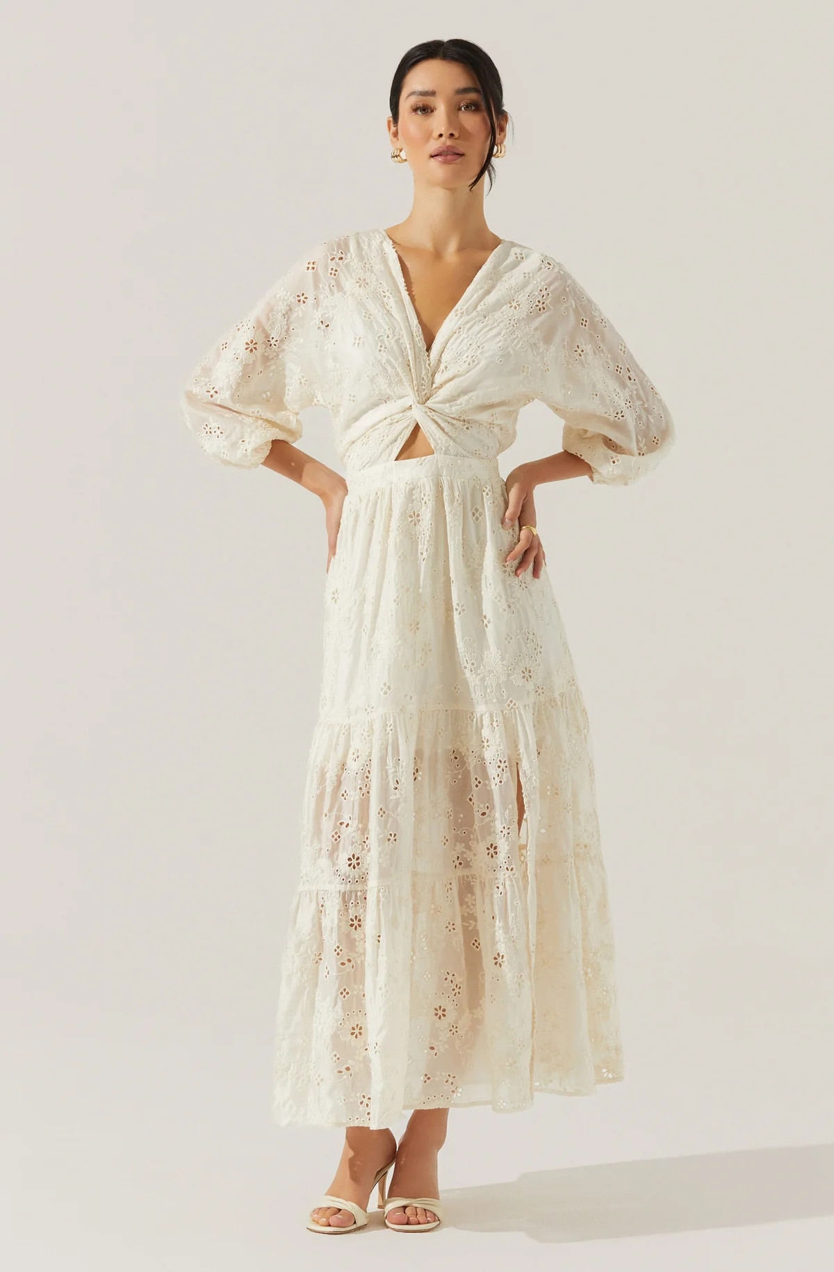 Jesalyn Floral Eyelet Maxi Dress | ASTR The Label (US)