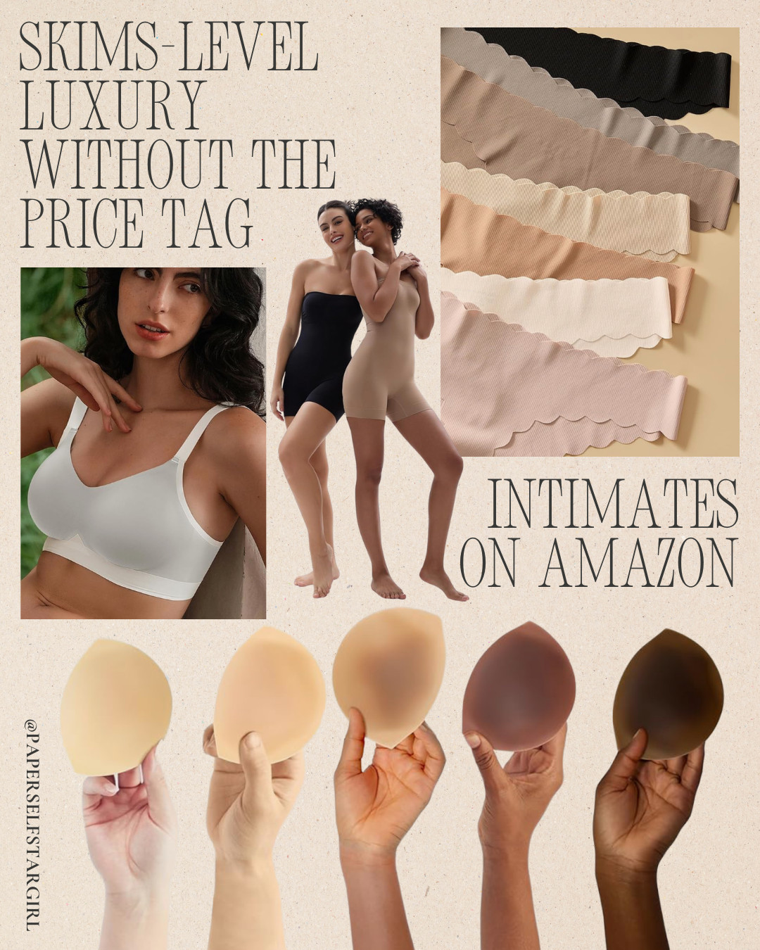 Best-selling Skims-like intimates on Amazon without the designer price tag. ✨🌿 Soft bras, seamless underwear, smoothing shapewear, nipple covers, and everyday basics that feel comfortable, flattering, and easy under everything. 

Add to cart before your favorite styles sell out. ☁️

#LTKselfcare #LTKBeauty #LTKU
