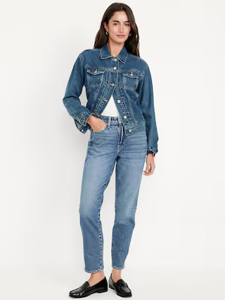 High-Waisted OG Straight Ankle Jeans | Old Navy (US)