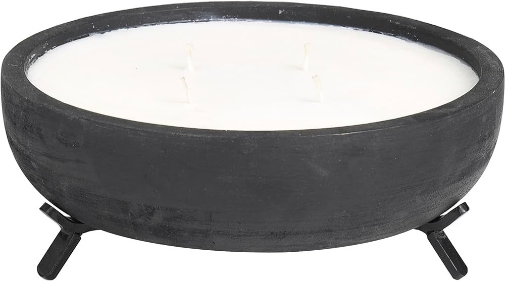 CosmoLiving by Cosmopolitan Mango Wood Sauvignon Blanc Scented 40 oz 4 Wick Candle with White Wax... | Amazon (US)