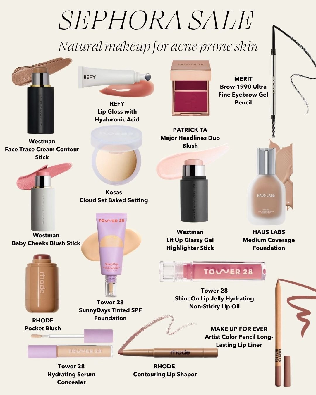 These are the products I use in my acne safe everyday makeup routine! Definitely recommend trying these while they’re on sale at Sephora 💗

#LTKmorningroutine #LTKgrwm