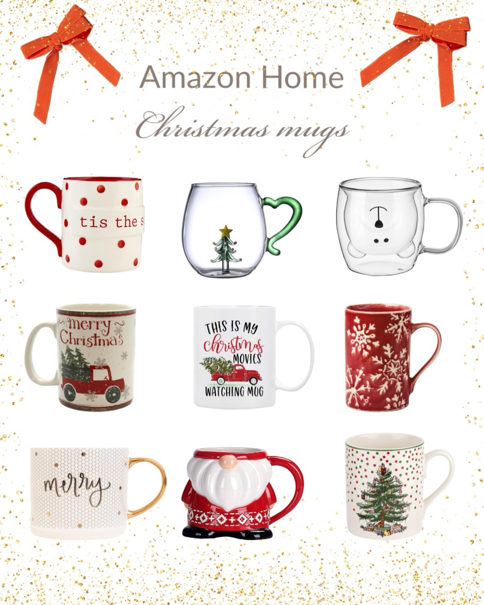Christmas Decor - Christmas mugs @Amazonhome 

#LTKHoliday #LTKhome