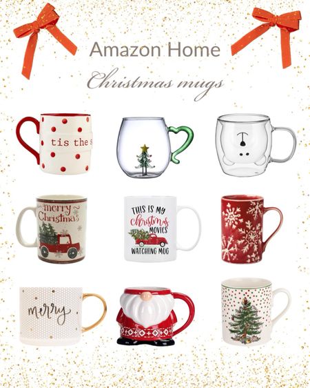 Christmas Decor - Christmas mugs @Amazonhome 

#LTKHoliday #LTKhome
