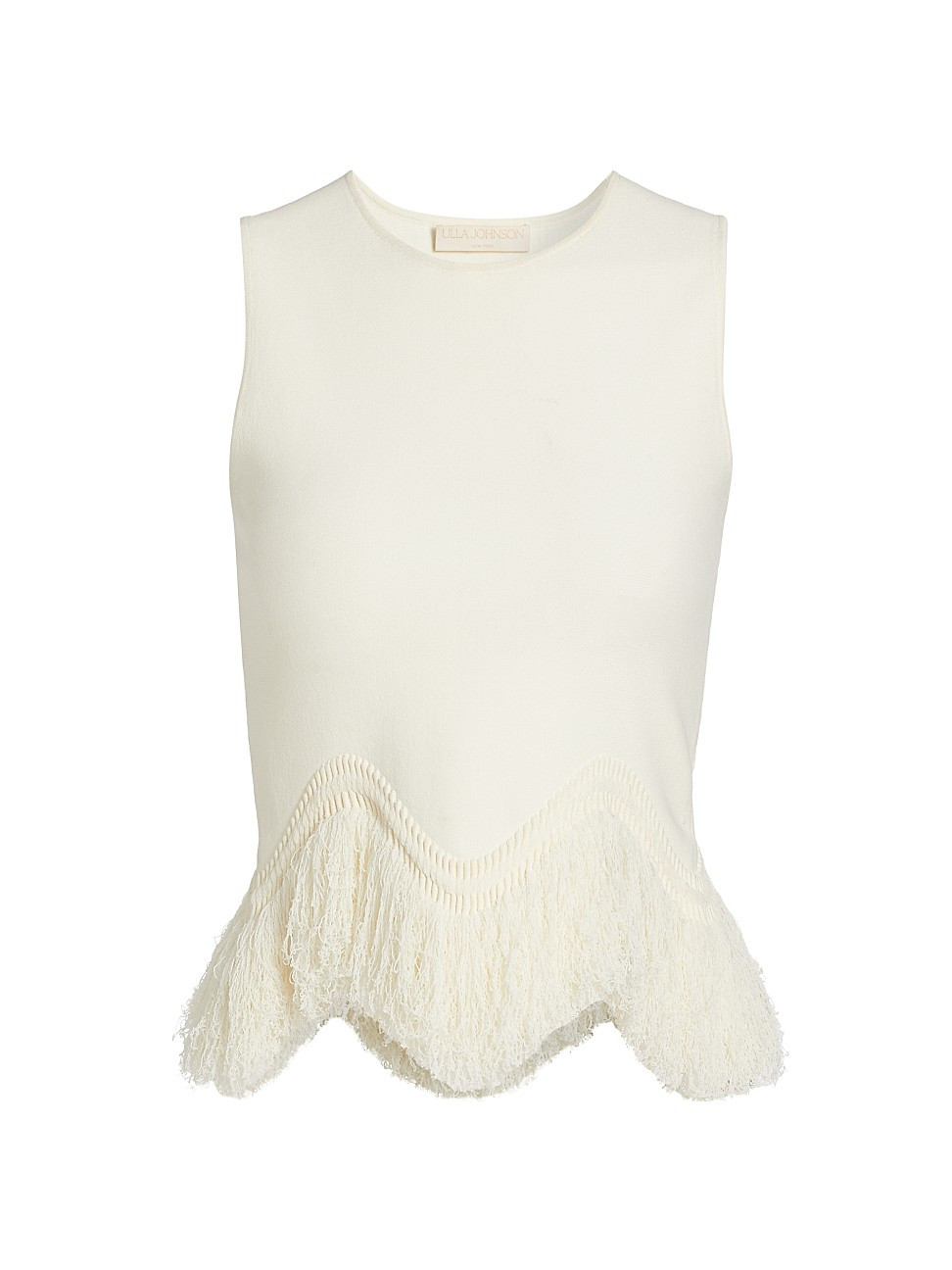 Women's Koa Fringe Knit Top - Pristine - Size Large | Saks Fifth Avenue