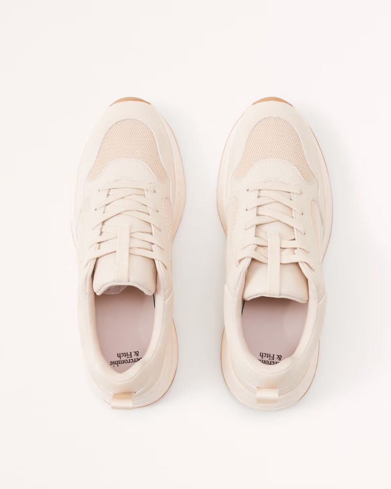 Women's Lace-Up Dad Sneaker | Women's Shoes | Abercrombie.com | Abercrombie & Fitch (US)