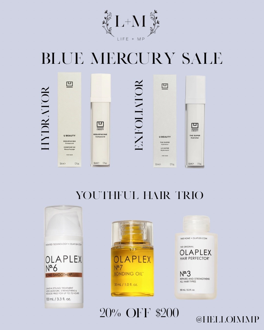 Blue mercury must haves! 20% off $200

#LTKselfcare #LTKgrwm #LTKmorningroutine