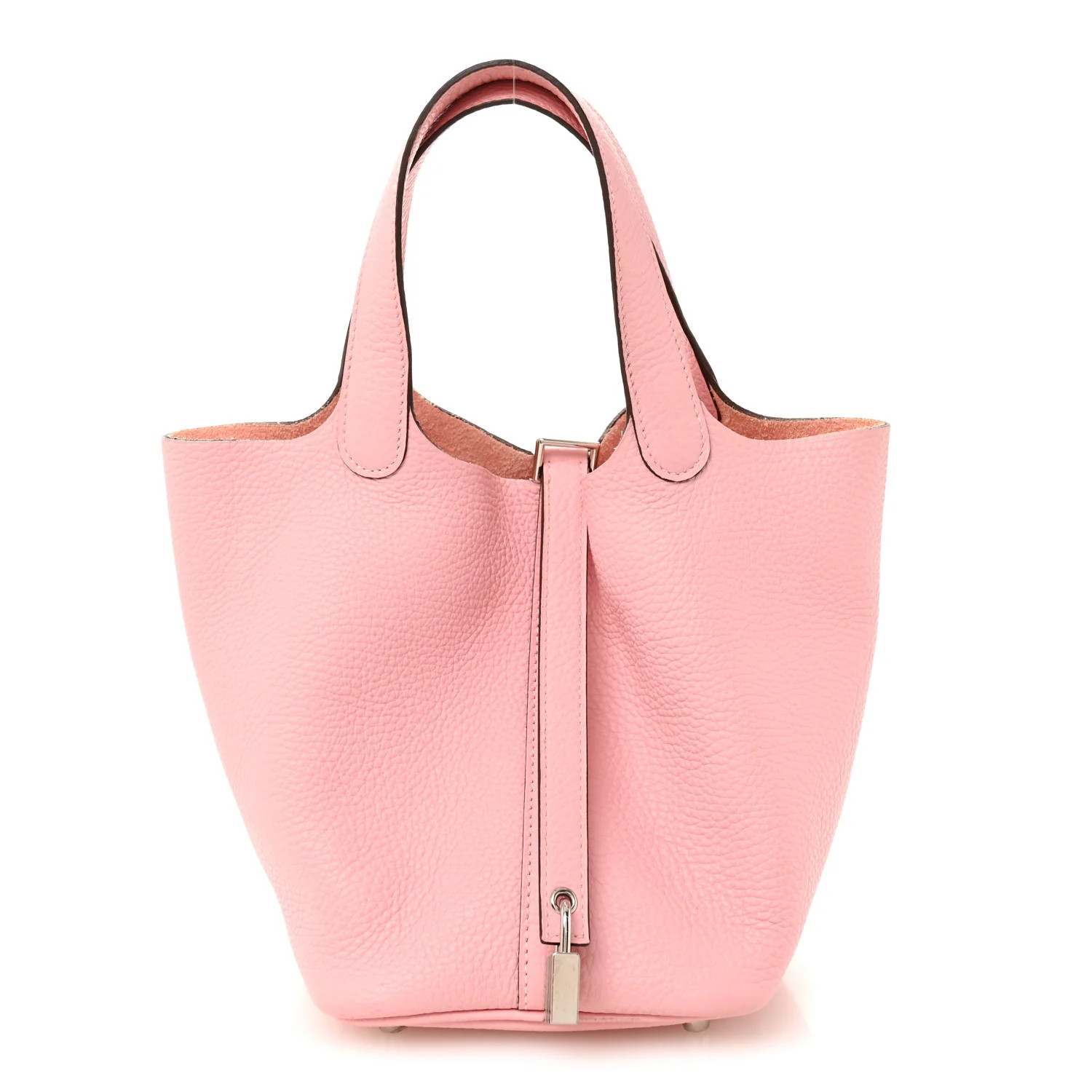 Taurillon Clemence Picotin Lock 18 PM Rose Sakura | FASHIONPHILE (US)