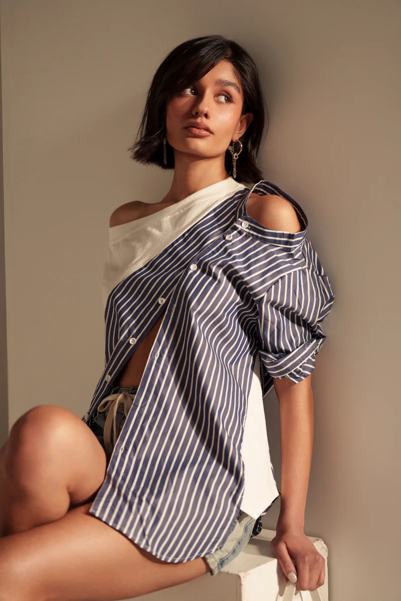 MIXED UP TSHIRT BLOUSE | AKIRA