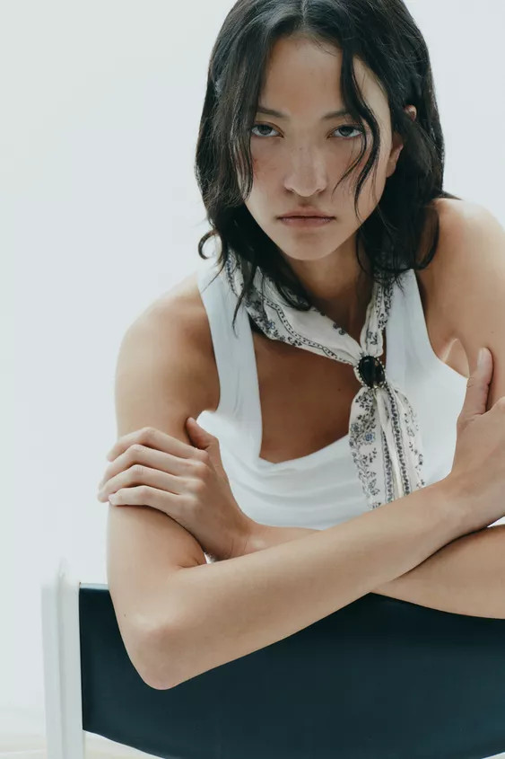 STONE COTTON PRINTED BANDANA | Zara US