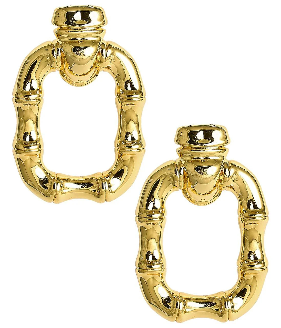 Keke Bamboo Gold Earring - 18k Gold Plated | Lisi Lerch Inc