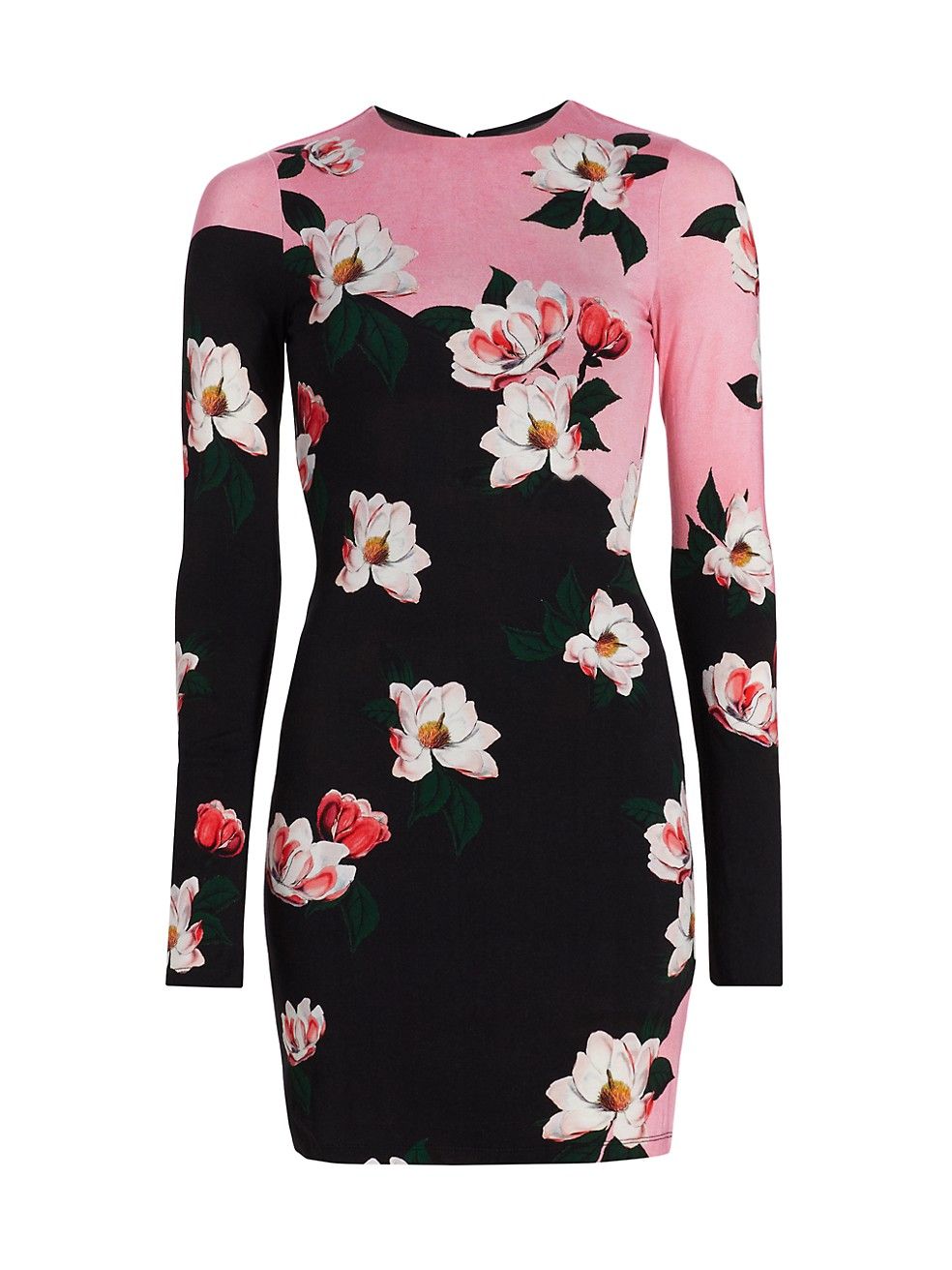 Delora Colorblocked Floral Minidress | Saks Fifth Avenue