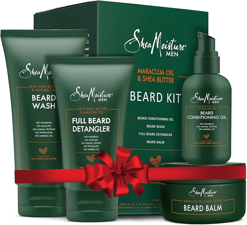 Shea Moisture Beard Kit For Men | Beard Wash | Beard Balm | Beard Oil | Beard Conditioner | Beard... | Amazon (US)