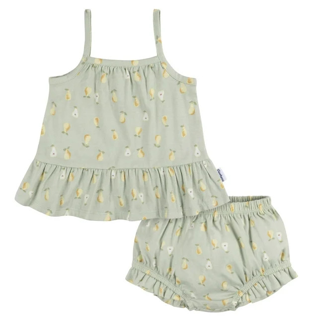Gerber Baby Girl Dress and Diaper Cover Set, 2-Piece, Sizes Newborn - 24 Months | Walmart (US)