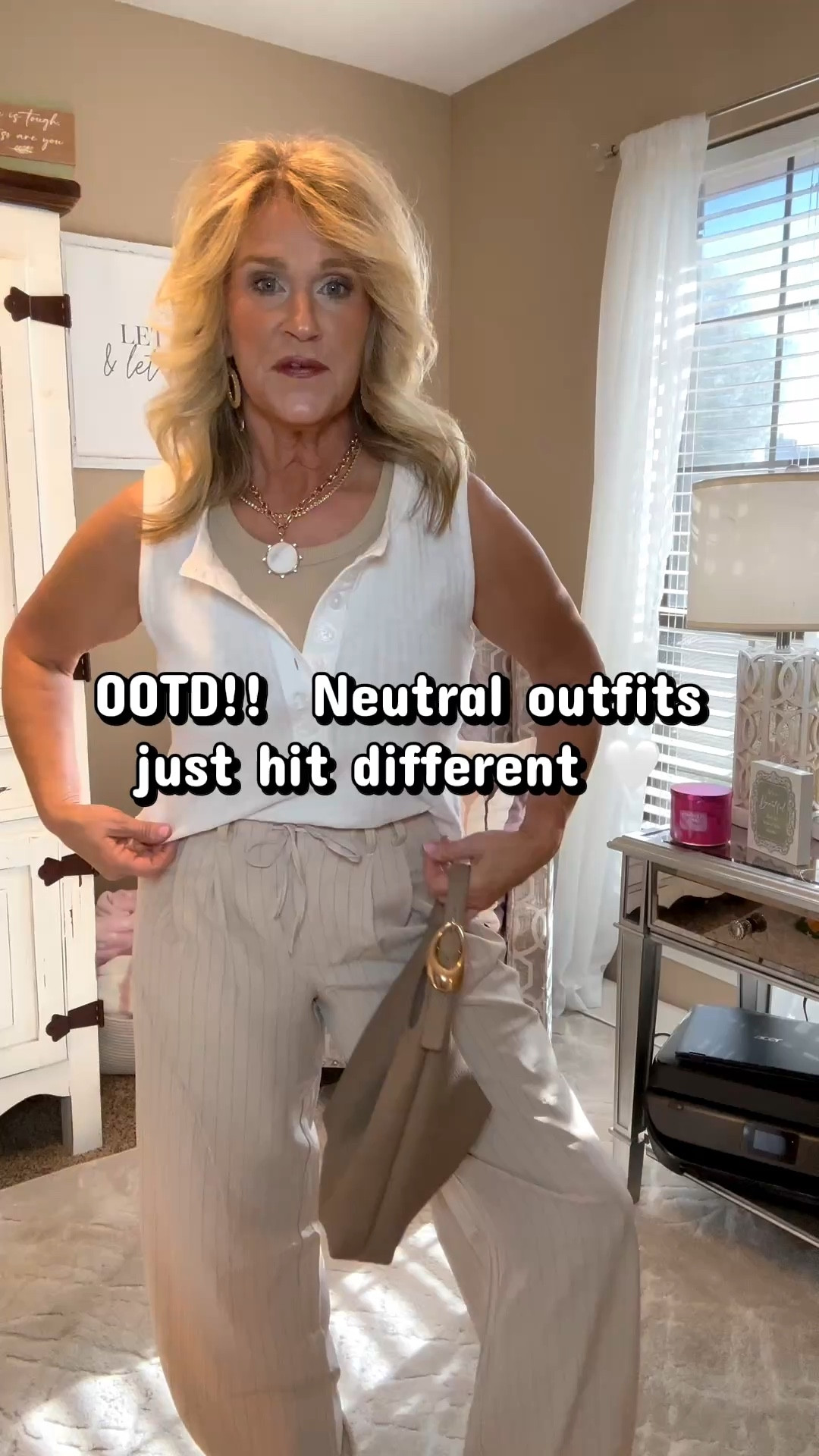 Affordable neutral outfit + Steve Madden sandals 🤍
Designer look for less! Perfect casual everyday style.

#momstyle #casualchic #ltkstyle #outfitinspo #styleover40 #dailyoutfit


#LTKU #LTKOver40 #LTKActive
