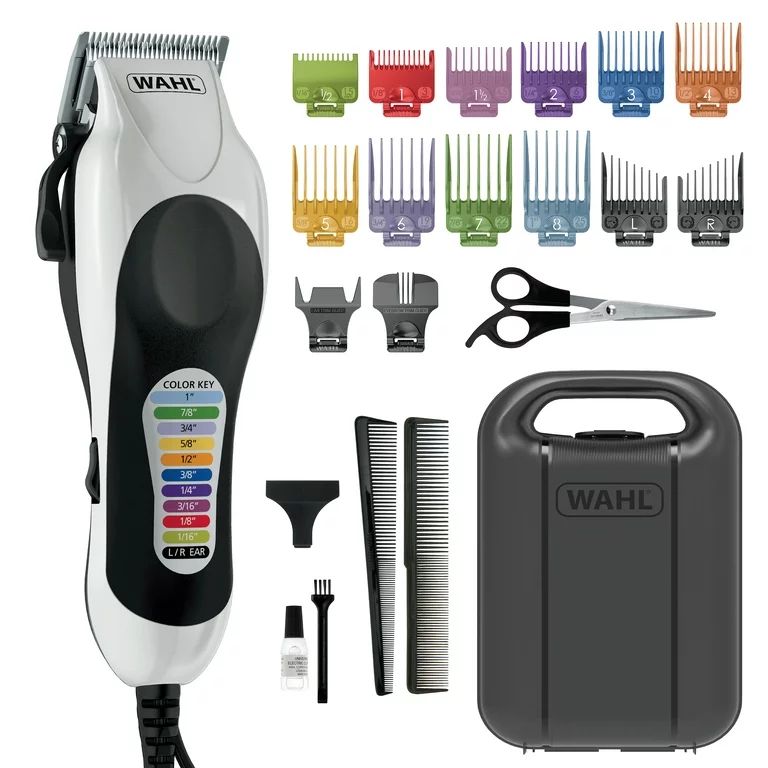 Wahl Color Pro+ Corded Hair Cutting Kit for Men, Women with Colored Attachment Combs, 79752T | Walmart (US)