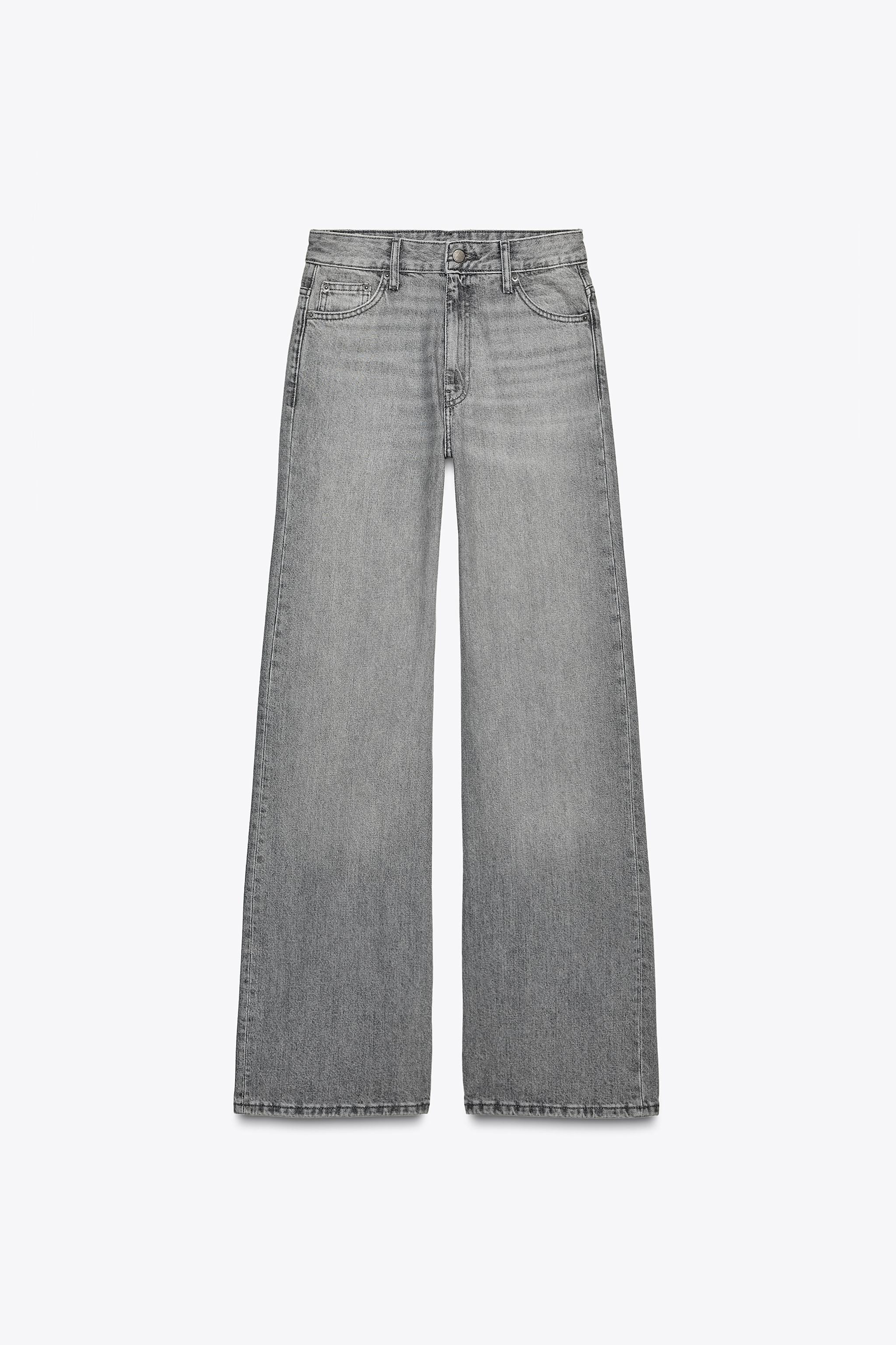 MID-RISE WIDE LEG JEANS ZW COLLECTION | Zara US