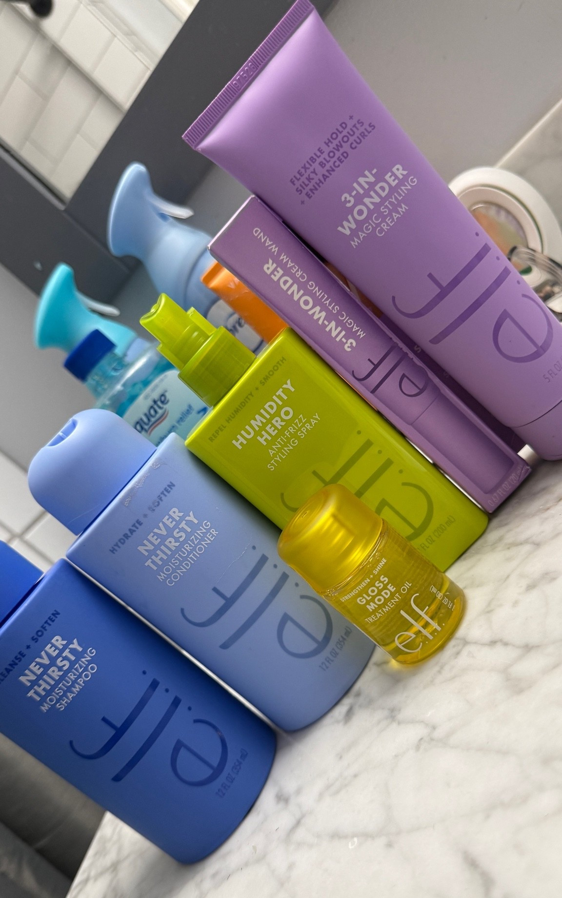 ELF cosmetics introduced their newest venture into hair care and I could not pass these up! The reviews show that these are dupes for high end products that I use regularly so I’m super excited to find some more budget friendly products to add to my routine!

#LTKgrwm #LTKmomlife #LTKBeauty