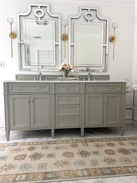 S A L E ! ! !

Get 20% off my bathroom rug!  It’s a beautiful hand knotted masterpiece. It comes in a lighter ivory color as well. 



@nustory Turkish oushak, runner, bathroom, vanity, pulls, sconce lighting mirror 
