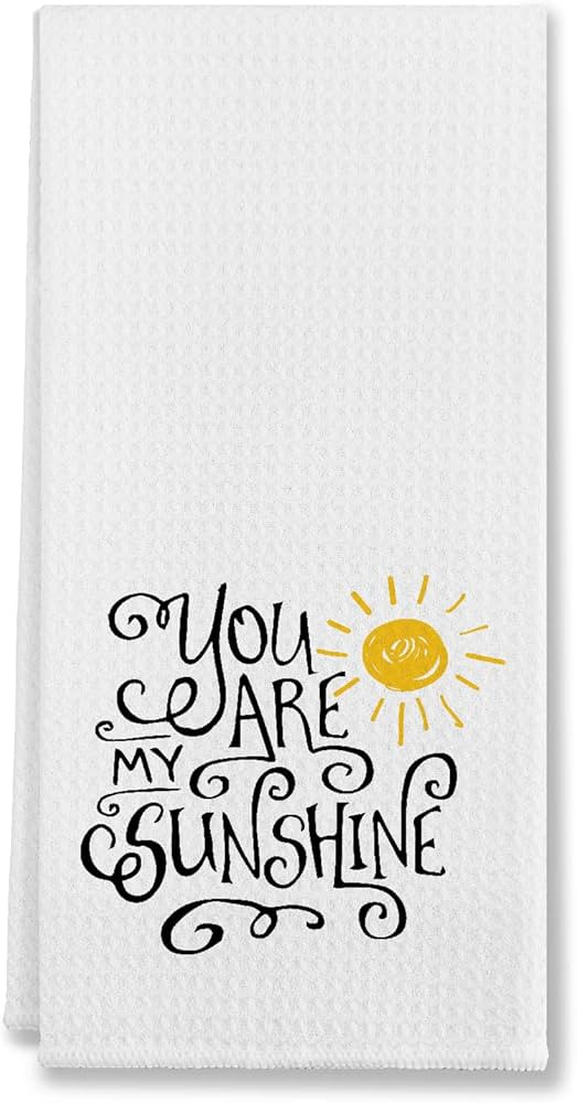 You are My Sunshine Kitchen Towels & Tea Towels,Dish Cloth Flour Sack Hand Towel for Farmhouse Ki... | Amazon (US)