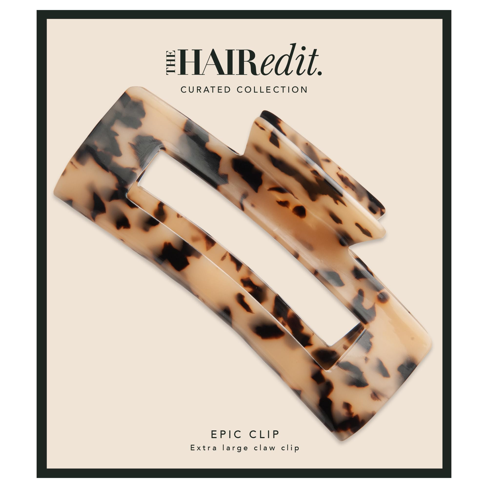 The Hair Edit Epic Extra Large Tortoise Claw Clip, Strong and Comfortable Hold for Thick and Long... | Amazon (US)