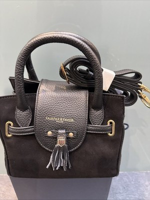 Fairfax & Favor Mini Windsor In Black Suede And Leather | eBay UK