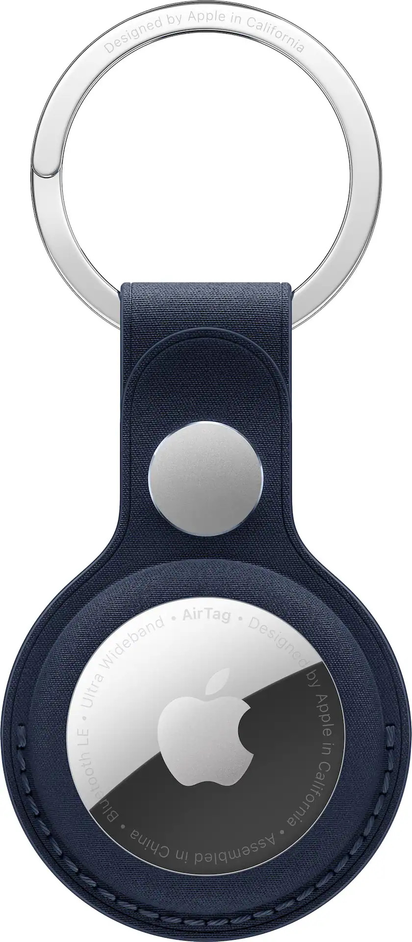 Apple - AirTag FineWoven Key Ring - Deep Blue | Best Buy U.S.