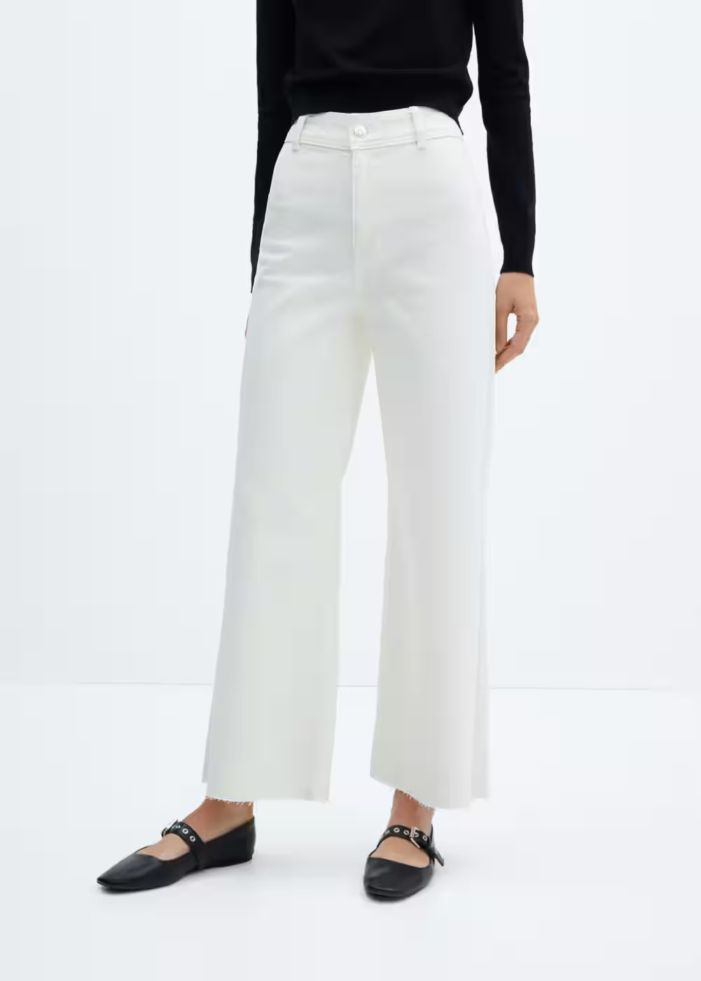 Jeans culotte high waist | MANGO (US)