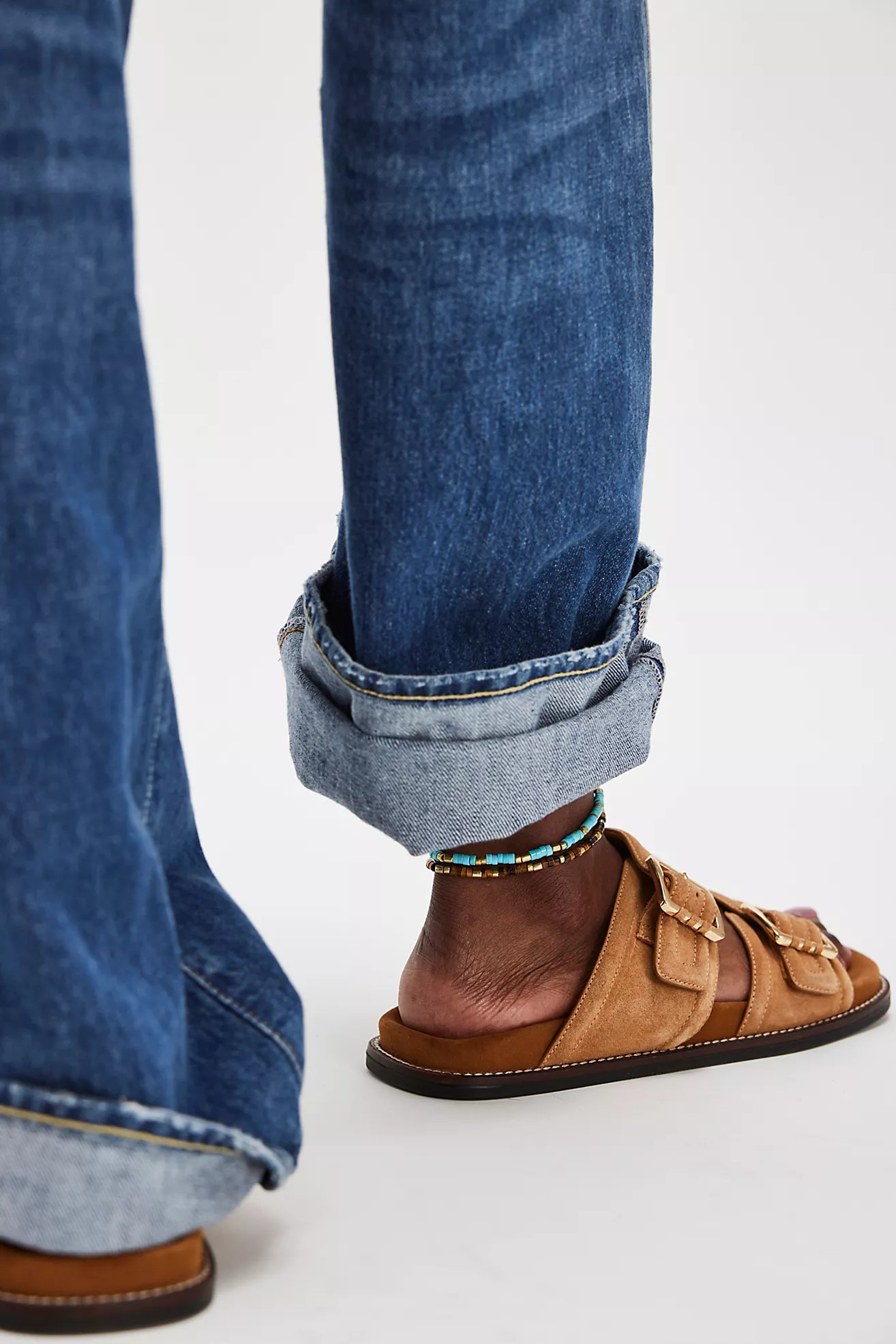 Sage Square Toe Footbed Slides | Free People (Global - UK&FR Excluded)