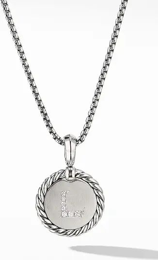 Initial Charm Necklace with Diamonds | Nordstrom