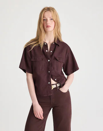 Airy Denim Utility-Pocket Shirt | Madewell