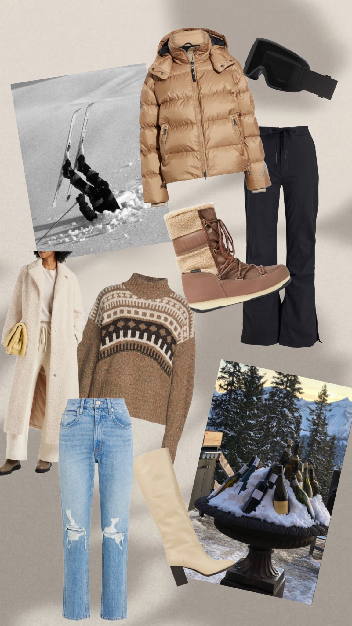 Slopes to après-ski 

Ski outfit, ski pants, mountain wear, moon boots, aspen, vail, bogner, perfect moment, snow, smith, snow board, cold weather style

#LTKSeasonal #LTKFind #LTKtravel
