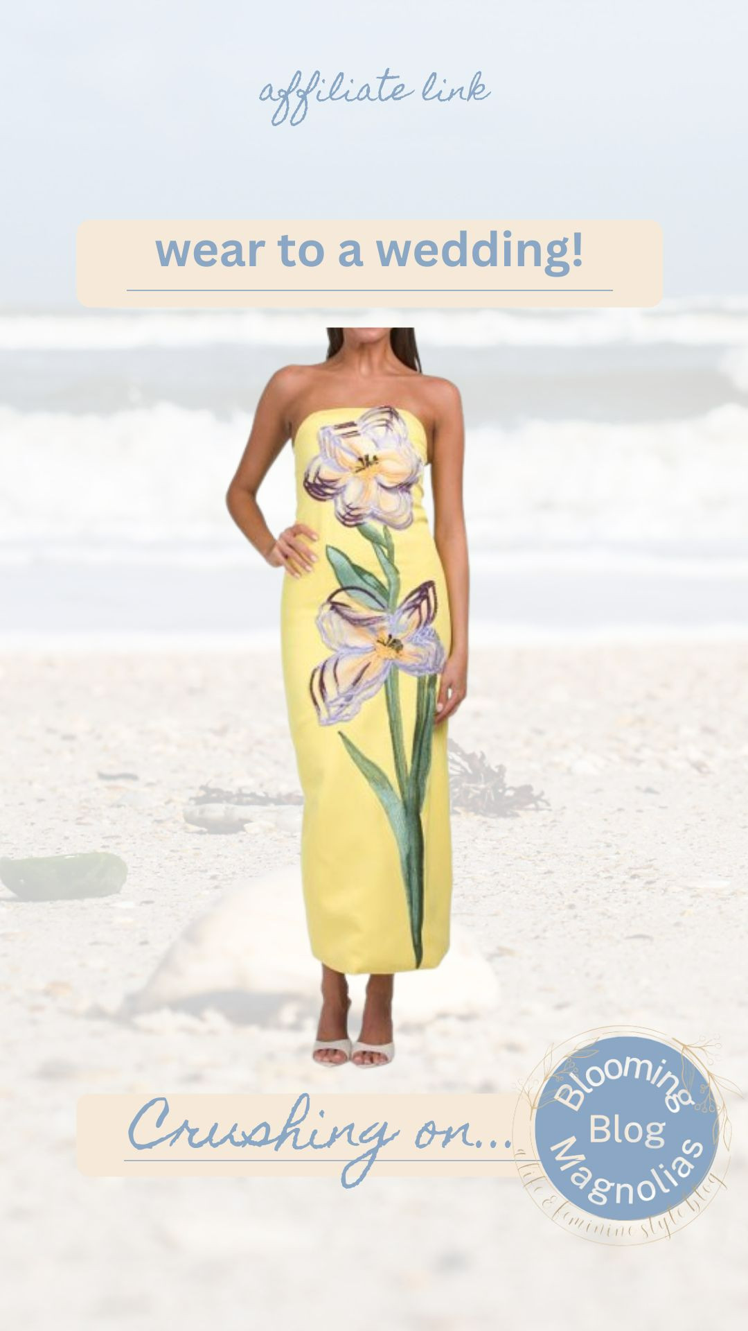Wear this gorgeous strapless dress to a wedding! 

 