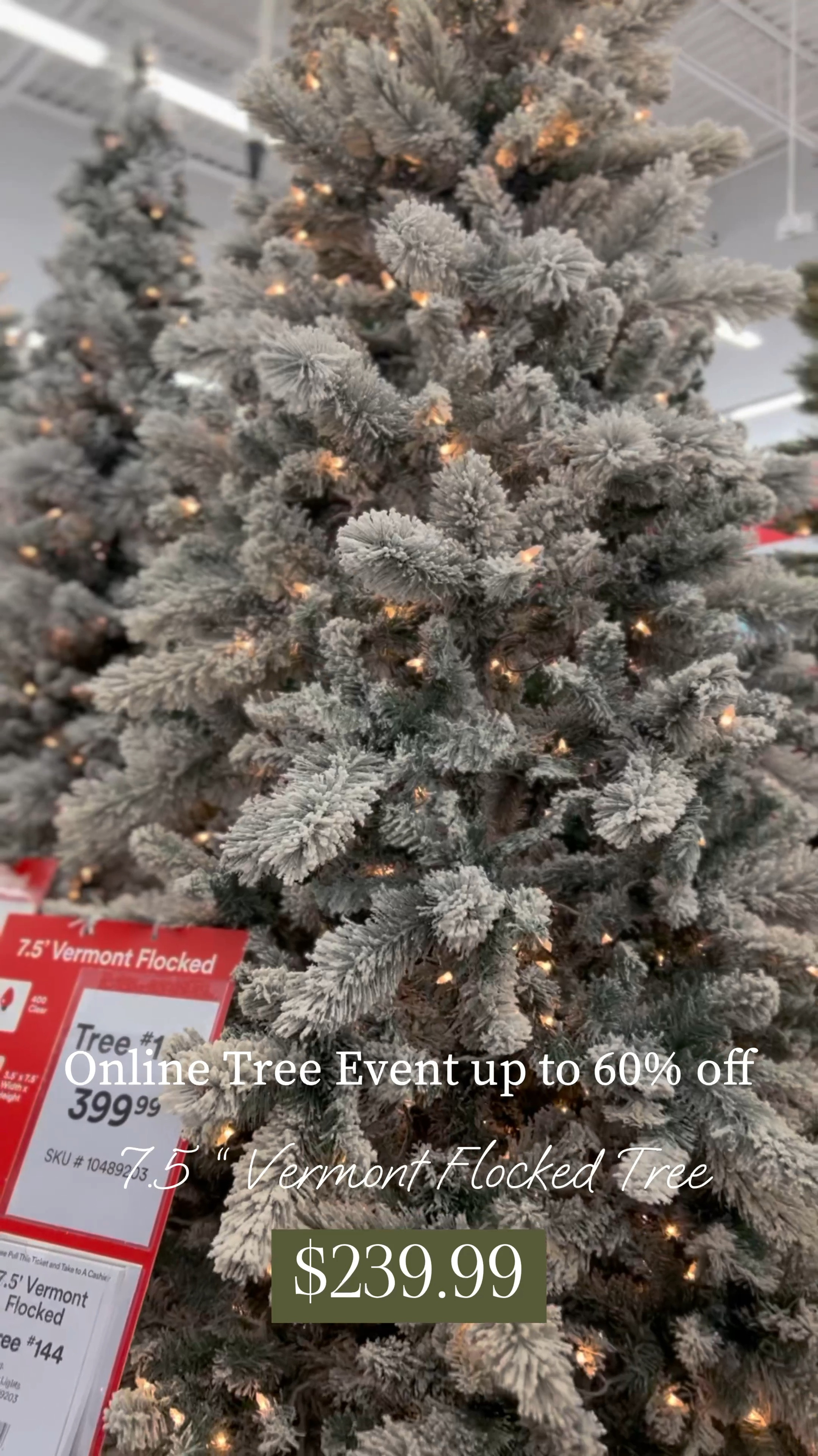 The Holiday Aisle® Lighted Artificial Christmas Tree - Includes a