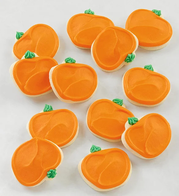 Buttercream Frosted Pumpkin Cut-Out Cookies | Cheryl's