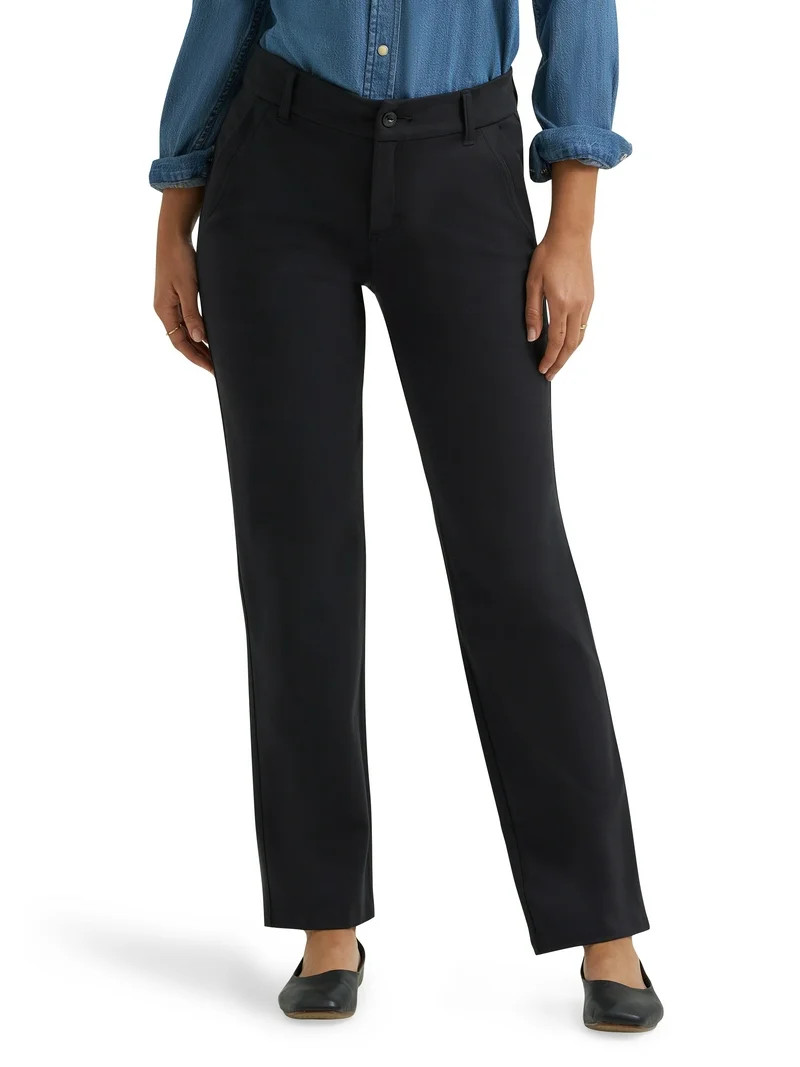 Lee® Women's Straight Knit Pant, Sizes 4-22 - Walmart.com | Walmart (US)
