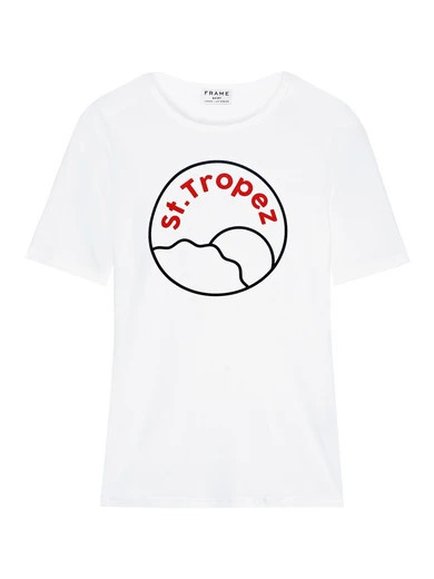 Le St. Tropez printed stretch Supima cotton T-shirt | NET-A-PORTER (UK & EU)
