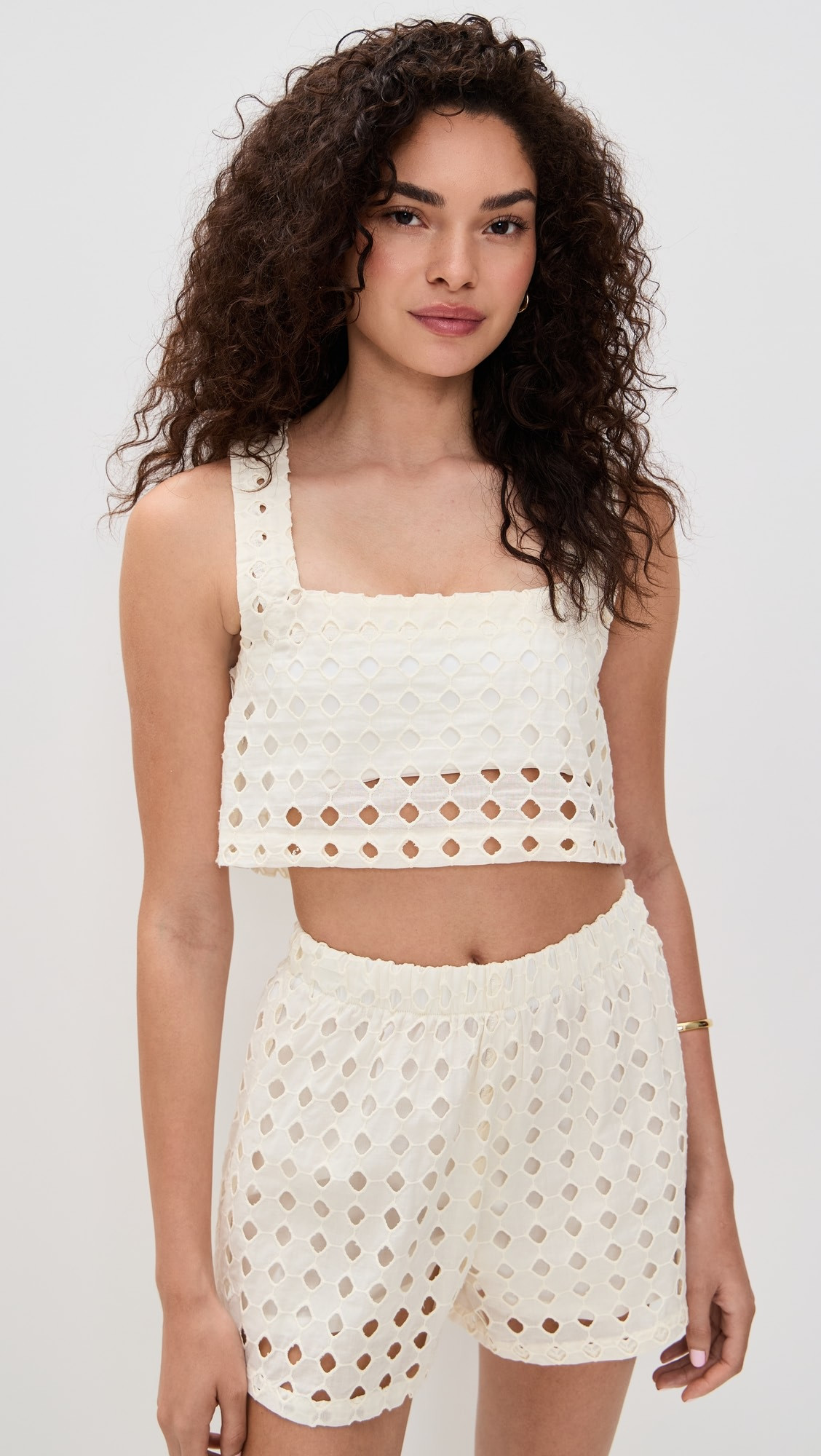 Eyelet Desiree Cropped Tank | Shopbop