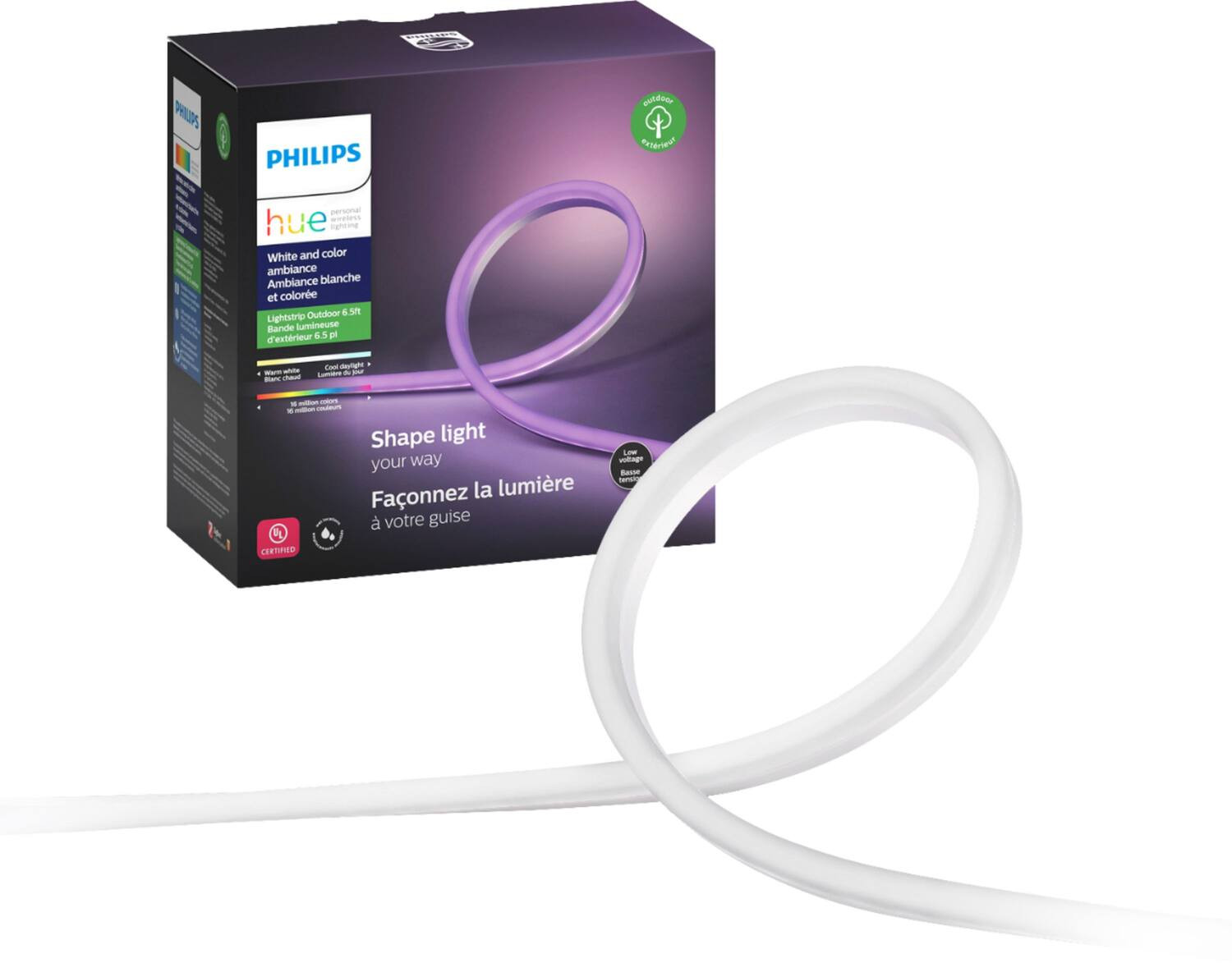 Philips Hue White & Color Ambiance Outdoor LightStrip 2m Multi 555904 - Best Buy | Best Buy U.S.