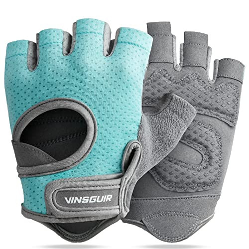 VINSGUIR Breathable Workout Gloves for Women, Weight Lifting Gloves for Gym, Cycling, Exercise, Fitness and Training, with Excellent Grip and Cushion Pads | Amazon (US)