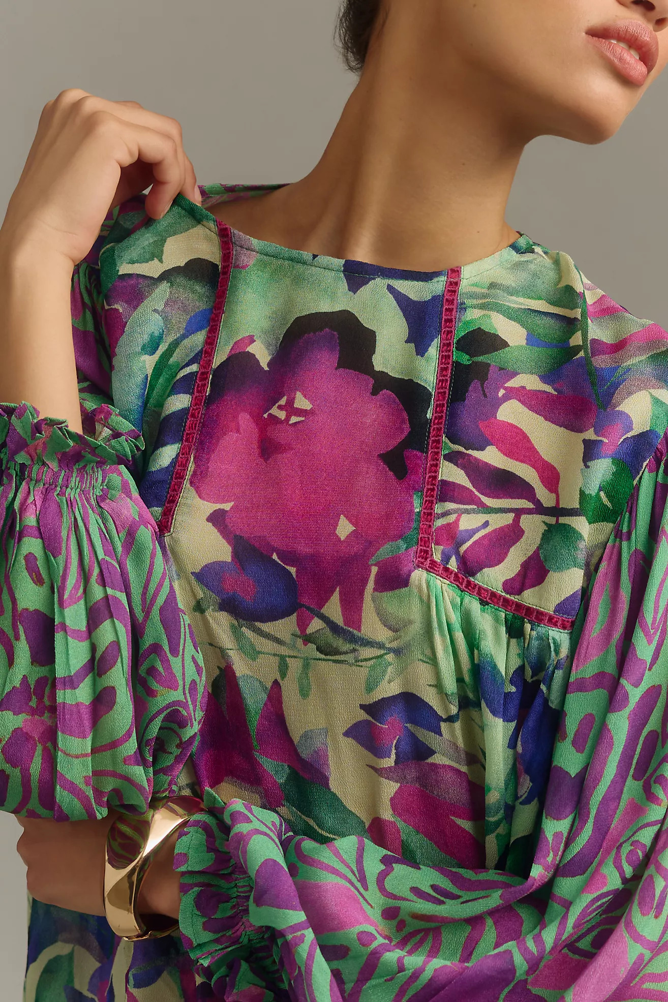 Bl-nk Miranda Peasant Blouse | Anthropologie (US)