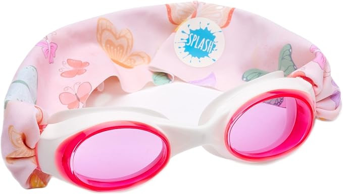 Splash Place SWIM GOGGLES with Fabric Strap - Adult & Kids Swim Goggles - PINKS & PURPLES | Amazon (US)