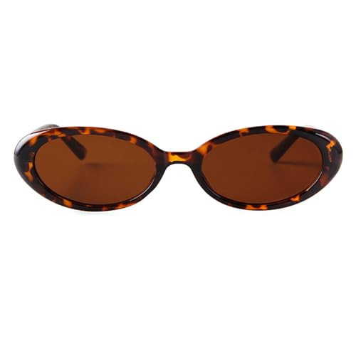 JUDOO Trendy Oval Sunglasses Women Retro Small 90’s Vintage Sun Glasses Fashion Tinted Glasses UV400 Protection | Amazon (US)
