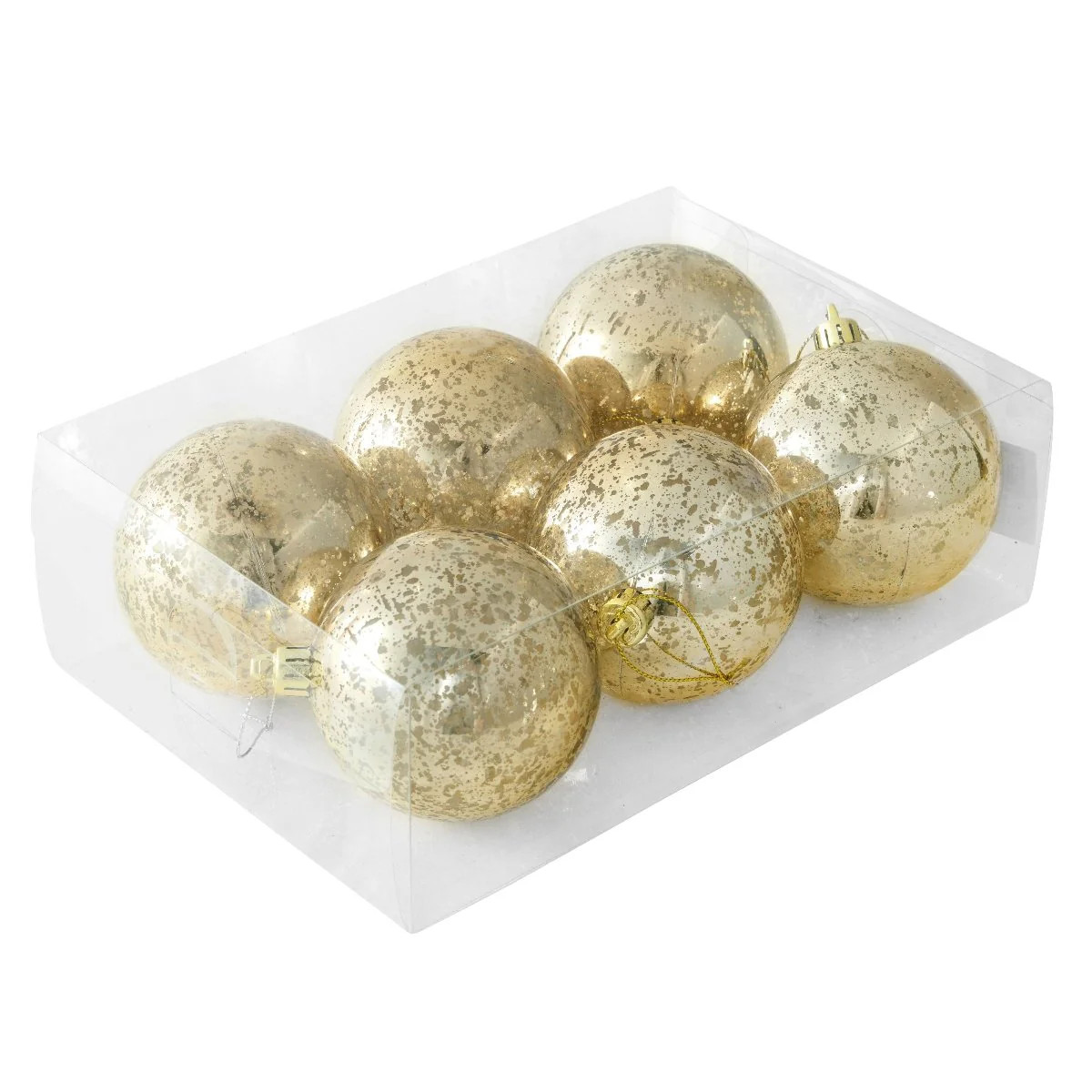 Set of 6 Gold Mercury Ornaments | Caitlin Wilson Design