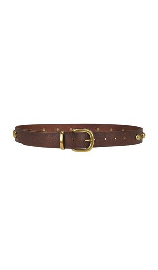 Free People Rhodes Stud Belt in Brown. - size M/L | Revolve Clothing (Global)
