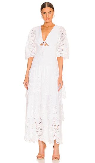 Mazie Dress in Ivory | Revolve Clothing (Global)