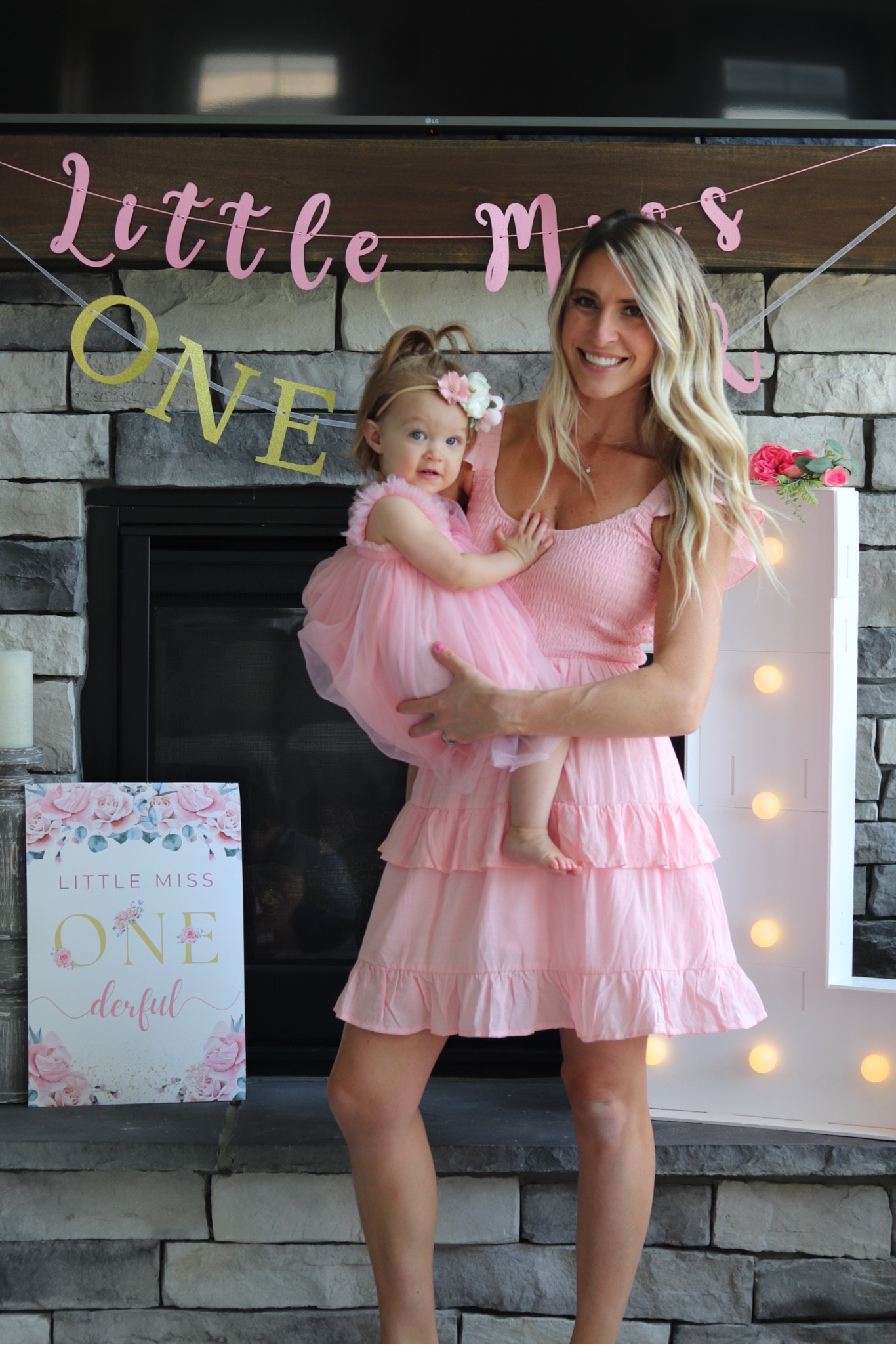 Little Miss One-Derful! Birthday decorations and an adorable theme for a one year old's birthday party! Lots of pinks, gold,  flowers and sparkle!




1 year old, toddler, baby girl, bday, birthday theme, affordable, amazon finds, sale, birthday inspo, pink dresses, one years old, spring style, feminine, wedding guest, flower girl, tulle dress, flower headband, party, parties 

 #LTKSaleAlert #LTKParties #LTKFamily