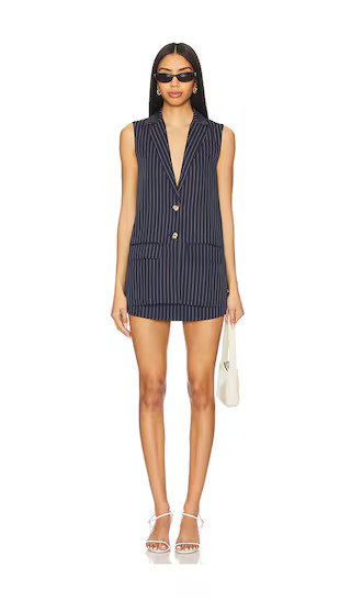 Zoe Skirt Set in Navy Stripe | Revolve Clothing (Global)