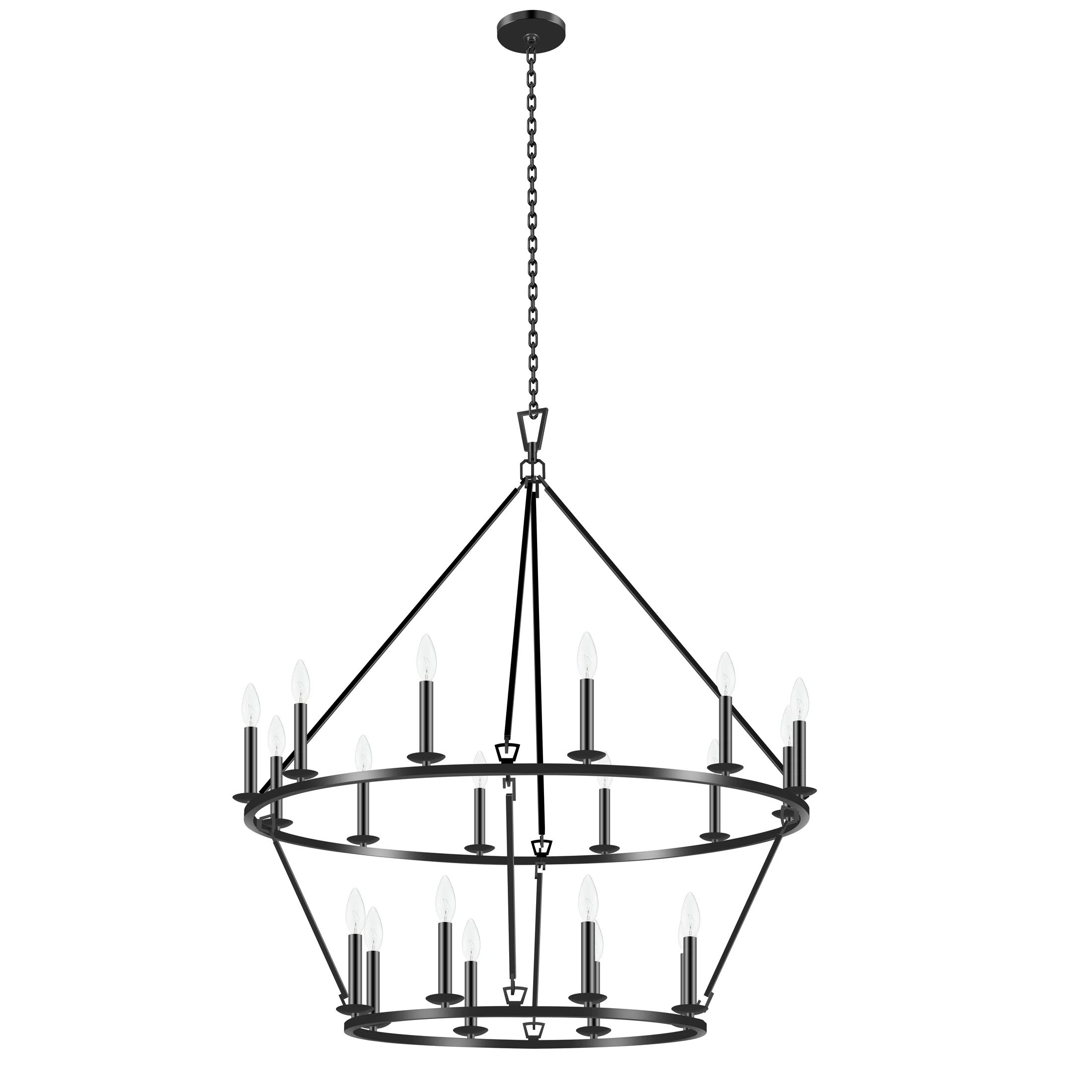 Joevanni 20 - Light Dimmable Wagon Wheel Chandelier | Wayfair North America